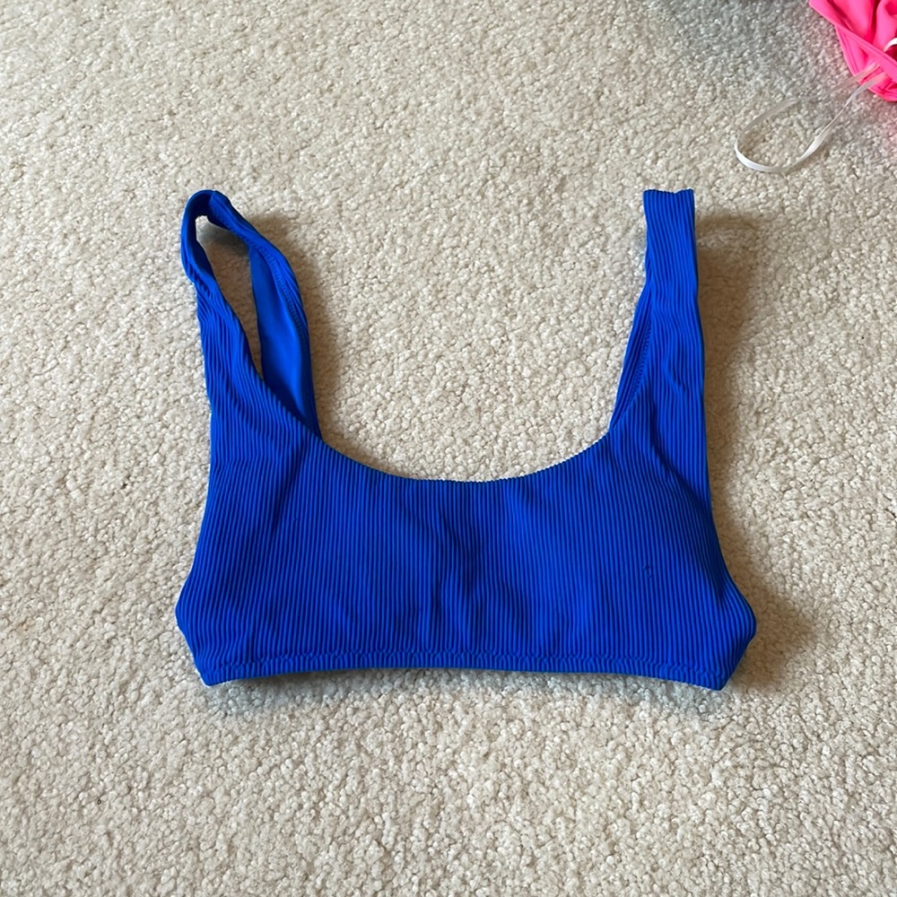 Aerie royal blue bikini top